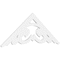 Ekena Millwork Pitch Preston Architectural Grade PVC Gable Pediment, 60"W x 22 1/2"H x 1"P (9/12) GPP060X023X100PRE - alternate 1
